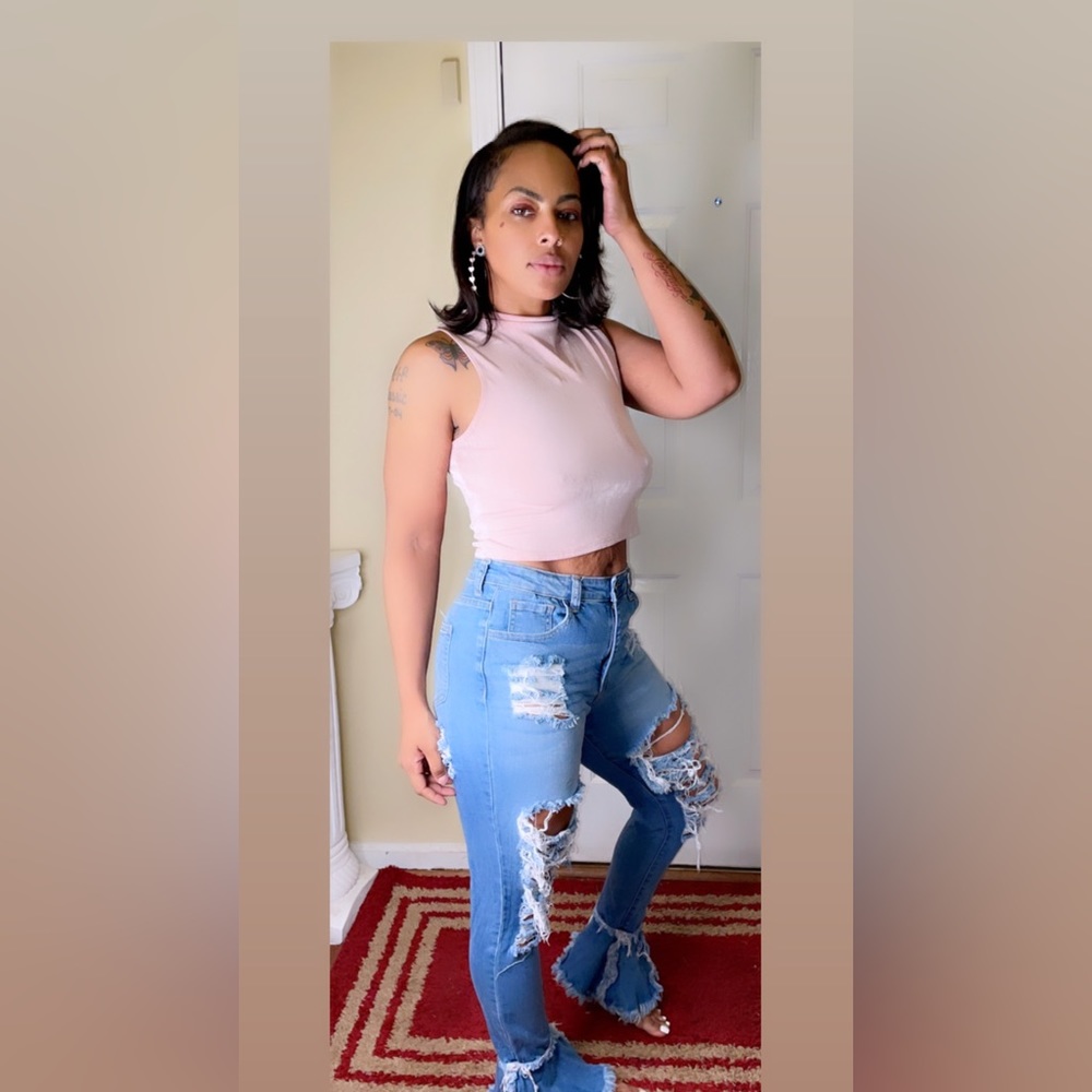 Rose Women's Summer pink crop top shirts Sexy Party Club